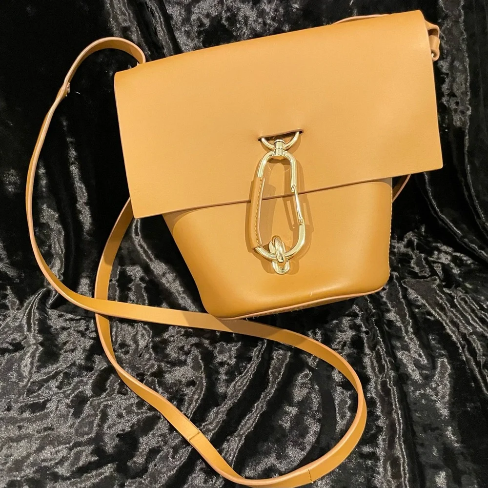 Zac Zac Posen Belay Crossbody Tan Leather Bag - Picture 2 of 10